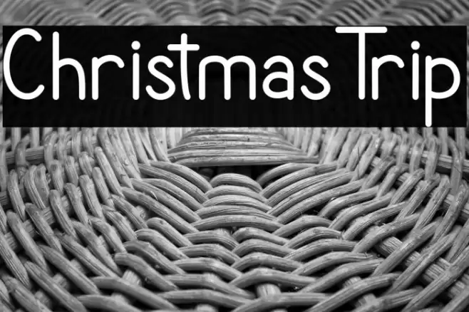 Christmas Trip 字体 examples