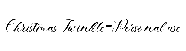Christmas Twinkle-Personal use 免费字体下载