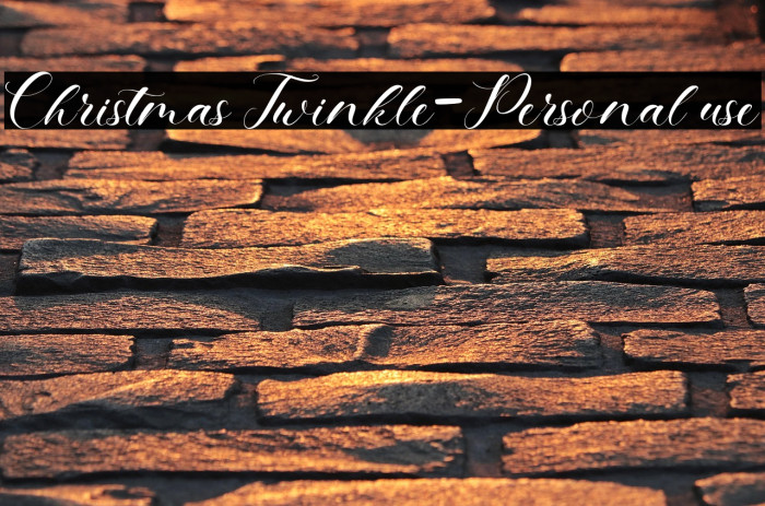 Christmas Twinkle-Personal use Example 1
