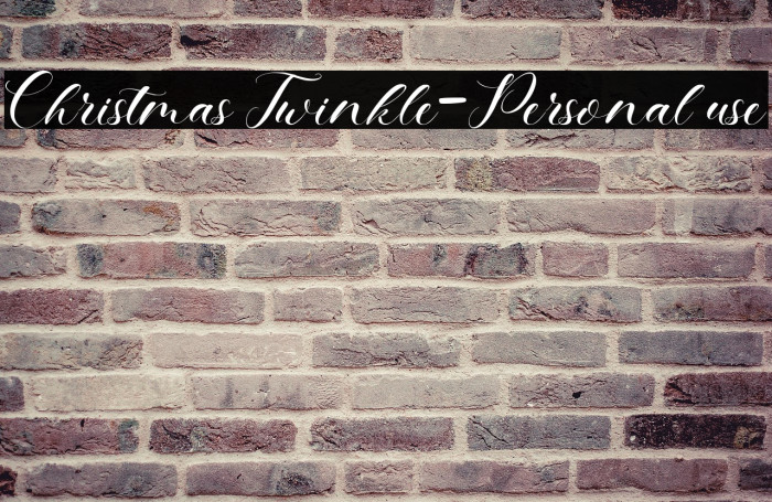 Christmas Twinkle-Personal use Example 2