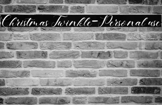 Christmas Twinkle-Personal use Fuentes examples