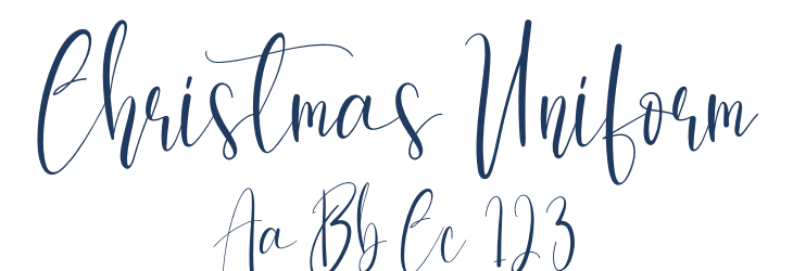 Christmas Uniform Font Preview