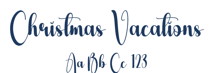 Christmas Vacations Font Preview