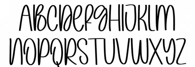 Christmas Valentine Font Litere mari