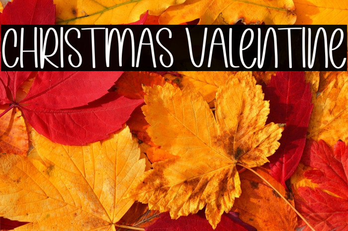 Christmas Valentine Font examples
