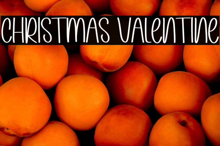 Christmas Valentine Font examples