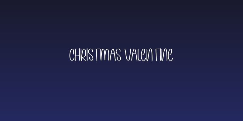 Christmas Valentine Social Header