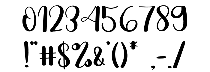 Christmas Vintage Font OTHER CHARS