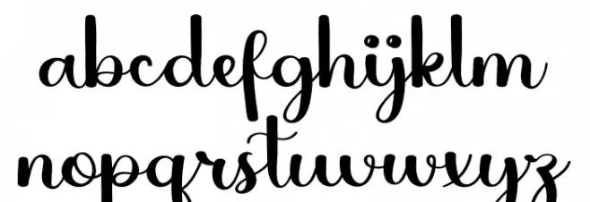 Christmas Vintage Caratteri MINUSCOLO