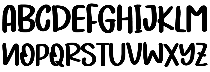 Christmas Weekday - Personal Us Font UPPERCASE