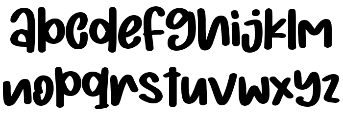 Christmas Weekday - Personal Us Font LOWERCASE