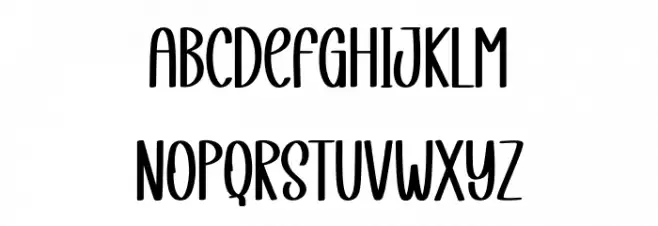 Christmas Weekend Font Litere mari