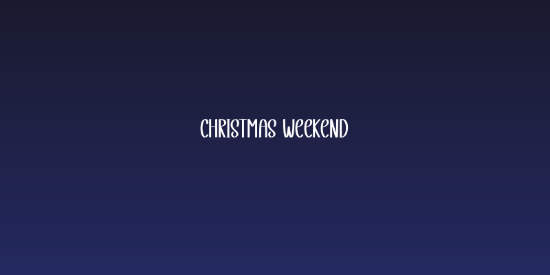 Christmas Weekend Social Header