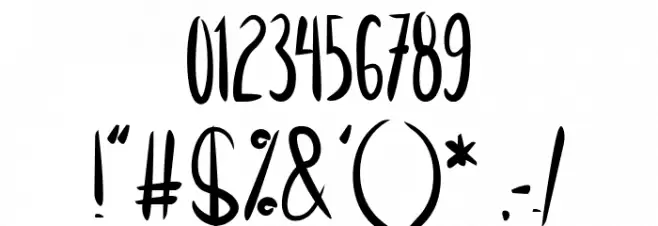 Christmas Winter Font OTHER CHARS