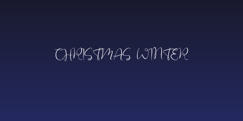 Christmas Winter Social Header