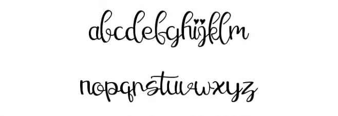 Christmas Winter Schriftart Kleinbuchstaben