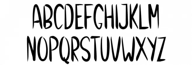 Christmas Winter Font Litere mari