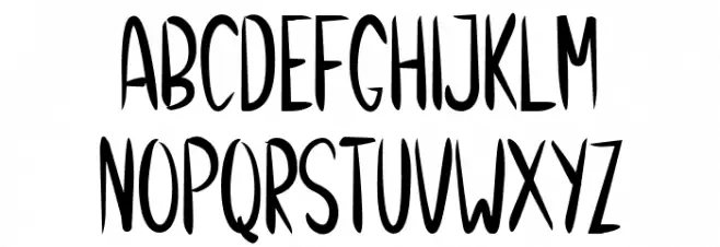 Christmas Winter Font LOWERCASE