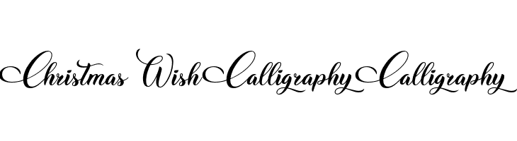 Christmas Wish Calligraphy Calligraphy  フリーフォントのダウンロード