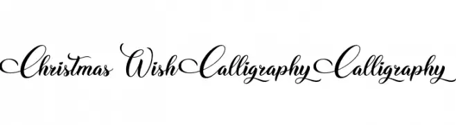 Christmas Wish Calligraphy Calligraphy  Скачать бесплатные шрифты