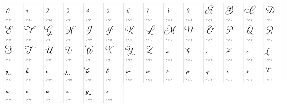 Christmas Wish Calligraphy Calligraphy Character Map