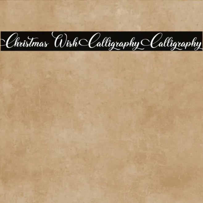 Christmas Wish Calligraphy Calligraphy Example 1