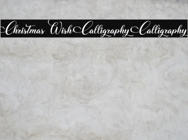 Christmas Wish Calligraphy Calligraphy Example 2