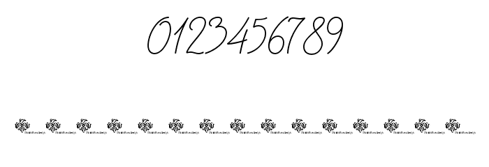 Christmas Wish monoline Font OTHER CHARS