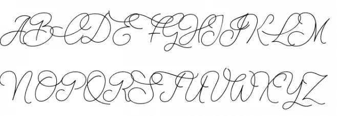 Christmas Wish monoline Schriftart Groß