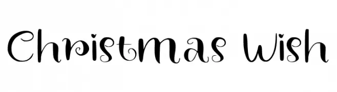 Christmas Wish  नि: शुल्क फ़ॉन्ट्स डाउनलोड