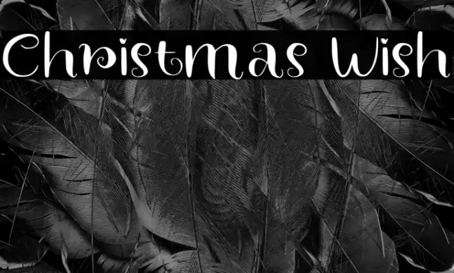 Christmas Wish Шрифта examples