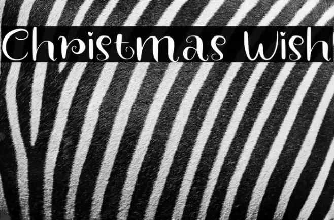 Christmas Wish Шрифта examples