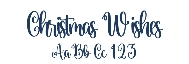 Christmas Wishes Font Preview