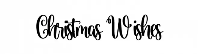 Christmas Wishes Frei Schriftart Herunterladen