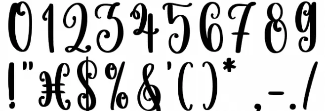 Christmas Wishes フォント その他の文字