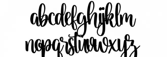 Christmas Wishes フォント 小文字