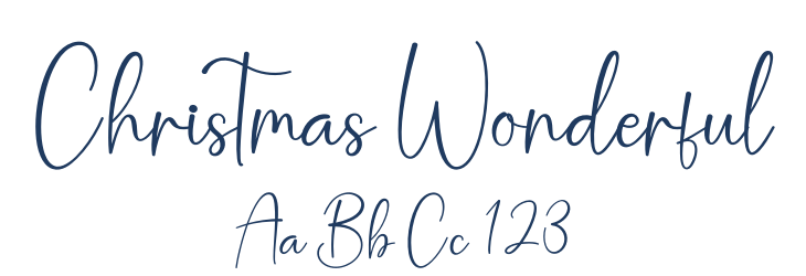 Christmas Wonderful Font Preview