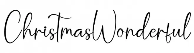 Christmas Wonderful les polices de caractères gratuit télécharger