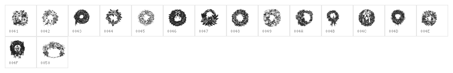 Christmas Wreaths Character Map