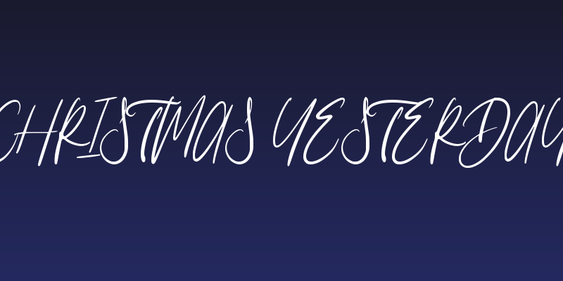 Christmas Yesterday Social Header