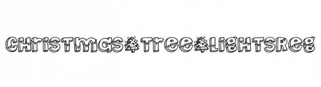 Christmas _ Tree _ Lights Reg  baixar fontes gratis