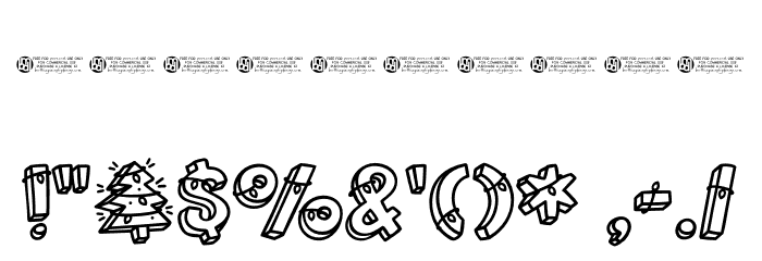 Christmas _ Tree _ Lights Reg Font OTHER CHARS