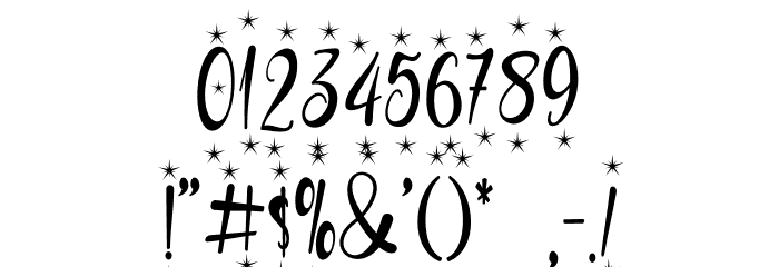 Christmas glamour - Personal us Font OTHER CHARS