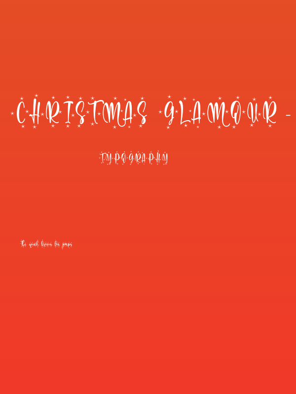 Christmas glamour - Personal us Poster