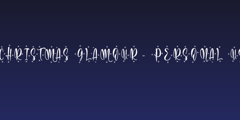 Christmas glamour - Personal us Social Header