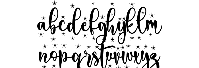 Christmas glamour - Personal us Font LOWERCASE