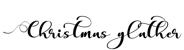 Christmas glather  नि: शुल्क फ़ॉन्ट्स डाउनलोड