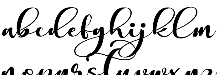 Christmas glather Font LOWERCASE