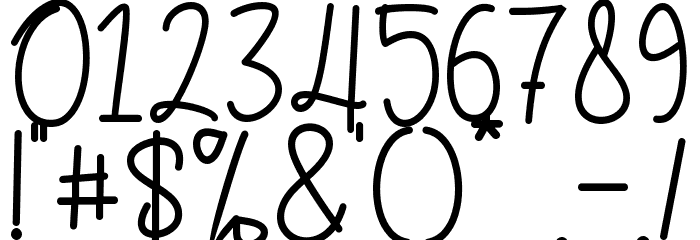 Christmas letter - Personal use Font OTHER CHARS