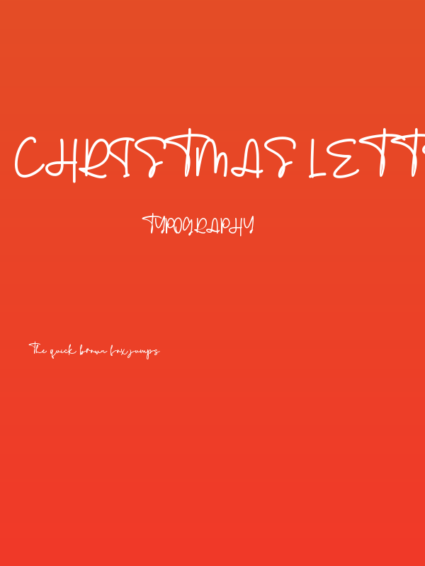 Christmas letter - Personal use Poster